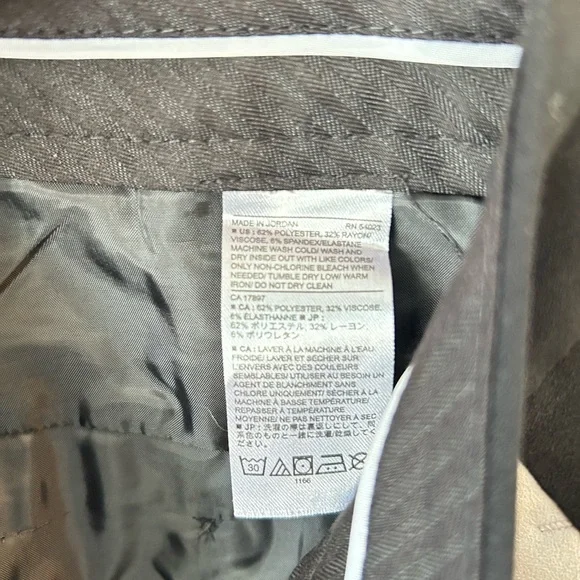 Banana Republic Avery Striped Tuxedo Pants Black White SZ 4 - Picture 7 of 10